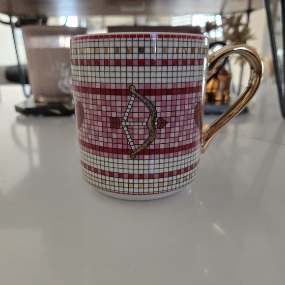 NEW Anthropologie Bistro Tile Mug - Valentine's Edition - Picture 2 of 7